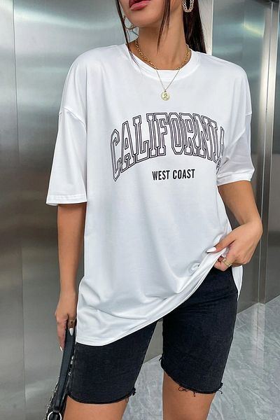 uyguntarz Unisex tričko California West Coast s potištěným designem