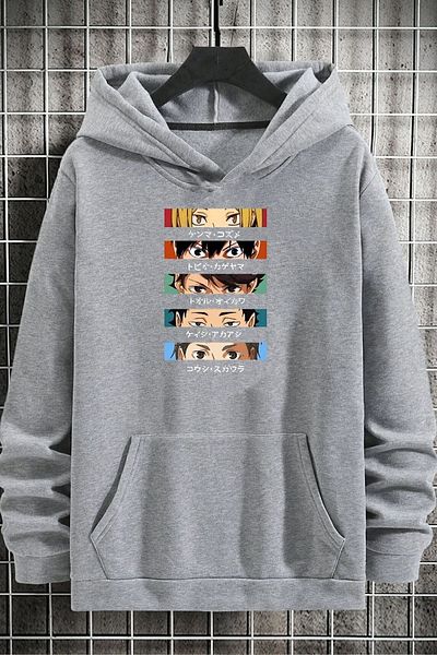 uyguntarz Φούτερ με στάμπα Unisex Cosplay Haikyuu
