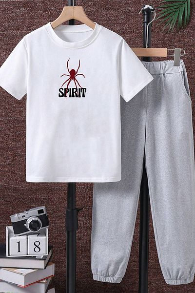 uyguntarz Σετ παιδικές φόρμες Spirit Printed