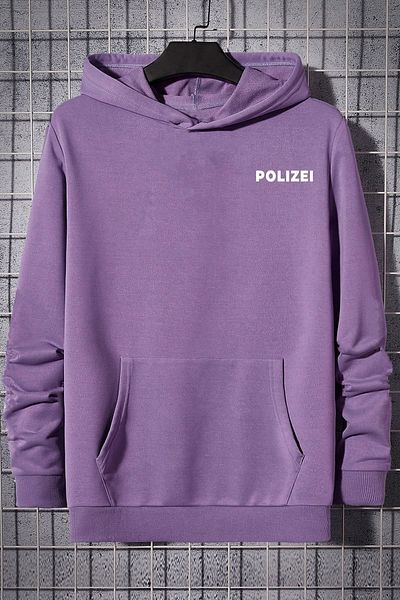 uyguntarz Unisex-Sweatshirt mit Polizei-Rückendruck