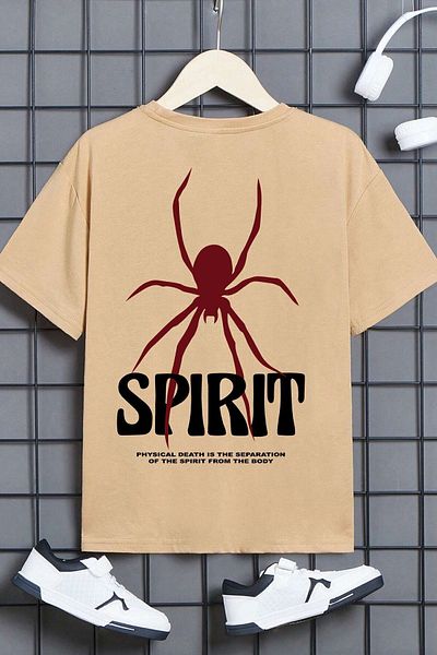 uyguntarz Παιδικό βαμβακερό μπλουζάκι με στάμπα Spirit