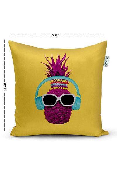 Sakallı 3D Digital Printed Decorative Throw Pillow Cover