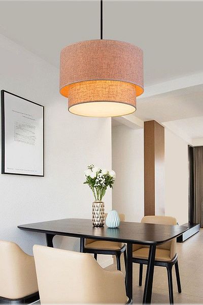 EvLight Linen Efor Pendant Chandelier