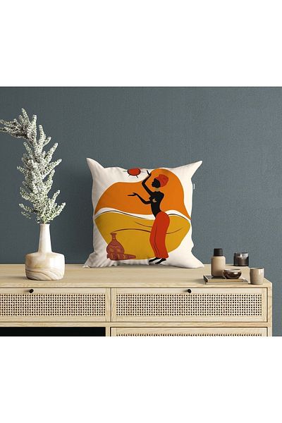 Sakallı Husă de pernă decorativă imprimată 3D