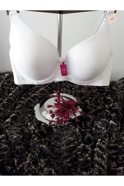 F.K White Non-Supported Bra - 712 C Cup, 90C Model
