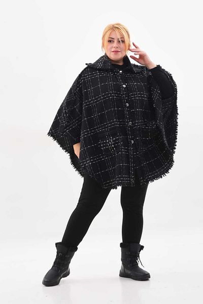 LAMODE ESTALLUVIA Oversize Cloak Model Poncho
