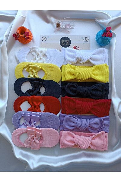 MyHubi مجموعة مكونة من 12 قطعة (معلبة) مصنوعة يدويًا من باندانا وجوارب راقصة الباليه مع ملحقات خاصة