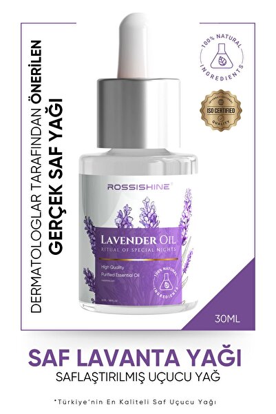 Rossishine Lavanta Yağı 30 ml Uçucu Yağı ( Lavender Essential Oil )