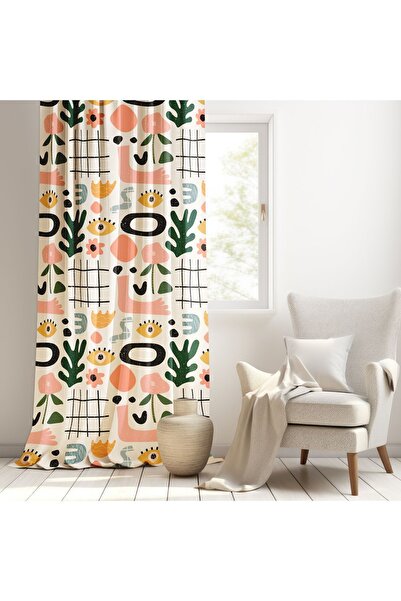 Bebemotto Modern Soyut Çalışma, Beyaz, Pembe, Yeşil, Oturma Odası, Salon, Fon...