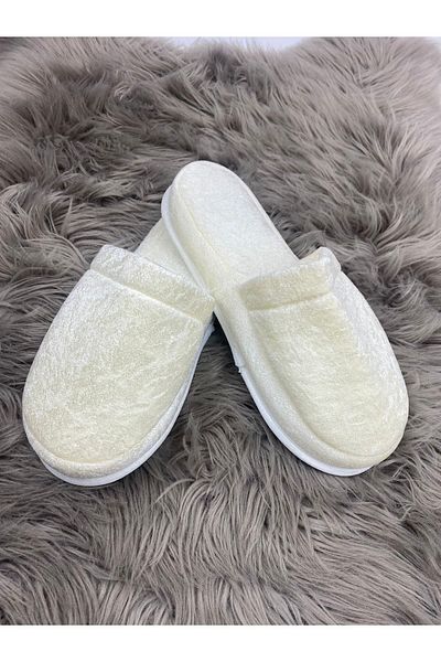 BEBERAZZİ Hospital Release Pregnant Newborn Mother Slippers - Cream – Maternity Set – Maternity Set – Maternity Set