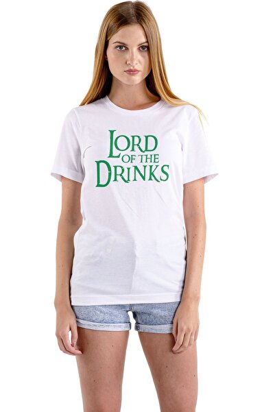 Butik White Unisex Lord Of The Drinks T-Shirt