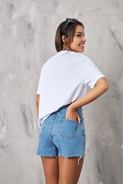 The Champ Clothing Λευκό γυναικείο μπλουζάκι - Κεράσι γράμματα και στάμπα κερασιού