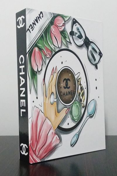 ndukkan Coffee Themed Decorative Book Look Box