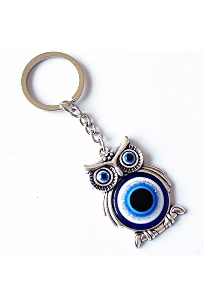 Malinka Breloc cu bufniță cu mărgele de ochi rău, cadou, accesoriu pentru geantă