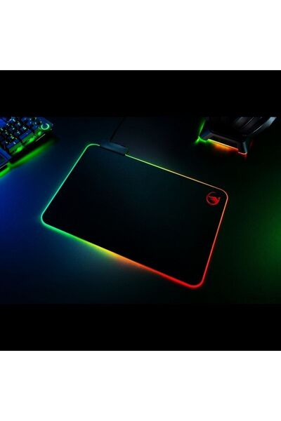 SPRANGE Lmp-25 Rgb Işıklı Oyuncu Mouse Pad Kaymaz Taban 25*30cm