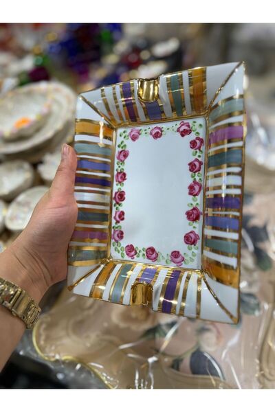 Genel Markalar ESTERHOMEDECOR porselen el boyama kültablası