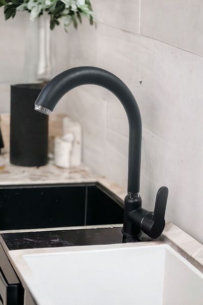 Gürol Black Luna Kitchen Sink Faucet Mixer