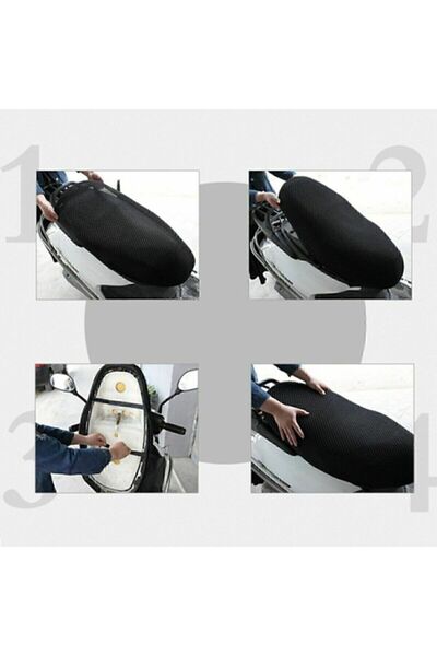 Arzu / Monero Double Layer Motorcycle Saddle (SEAT) Cover with Mesh