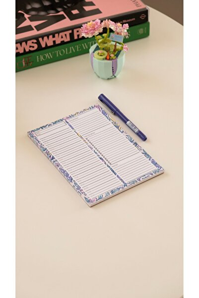 Chi-Chi Papers مخطط يومي بحجم A5، على شكل ساعة، 50 ورقة - كارمن