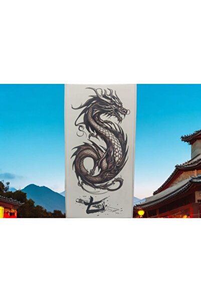 Mor Kayısı EJDERHA Geçici Dövme