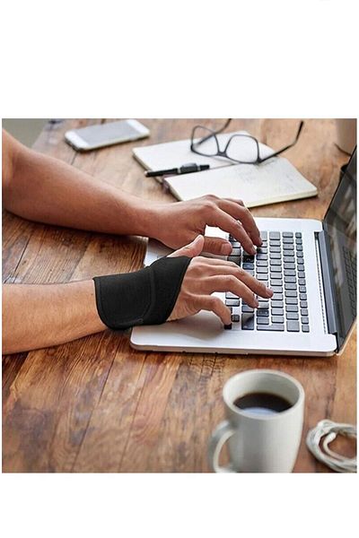 Ankaflex 2 Pcs Thumb Supported Hand Wrist Brace Sports Wristband