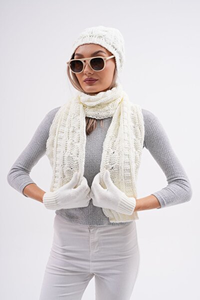 Ritagarcia Set mănuși beanie - eșarfă