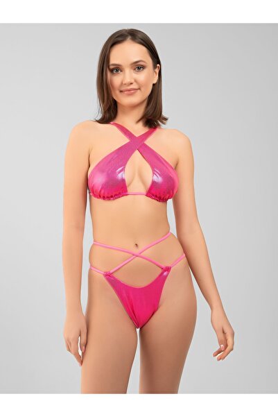 PINKYSWIM Önden Çapraz Bağlamalı İpli Bikini Altı