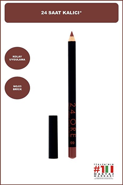 Deborah 24ore Dudak Kalemi No: 3 Brick