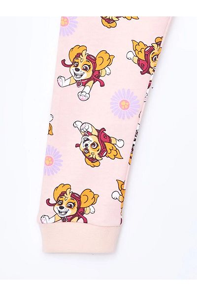 LC Waikiki LCW Baby - Pink Paw Patrol Print, Ελαστική μέση για κοριτσίστικες πιτζάμες