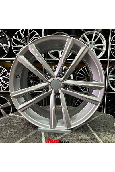 kormetal 17" (inç) 5x100 WOLKVAGEN DARTFORD POLO İBİZA EGEA UYUMLU Gümüş Jant Modeli 4 ADET