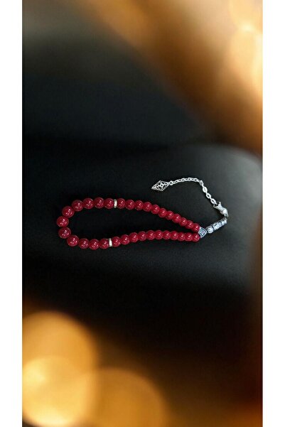 Ayver Gift Glass Model Rosary and Turkish Flag Keychain Set of 33