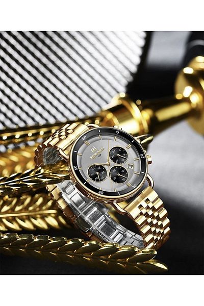 Reward Steel Men's Wristwatch with Bracelet Combination