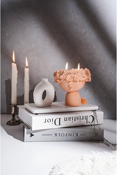 LALEZEN HOME DİDAR KOKULU BÜYÜK BOY MUMLU ÇİFT FİTİLLİ DEKORATİF MUM