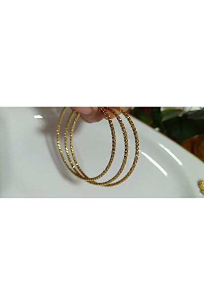 DİDAMACCESSORİES 3 LÜ DESENLİ İNCE AJDA BİLEZİK GOLD 65mm STANDART