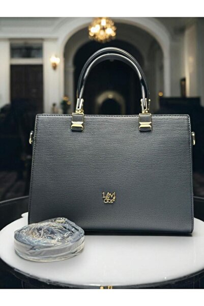 Levidor Geantă de umăr de culoare specială din piele artificială - cu detaliu...