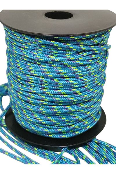 Firebird Takı Aksesuar Ve Kamp Malzemeleri 45 Meters Reel Blue Paracord Bracelet String - 2 mm