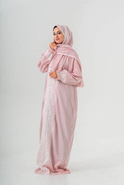 tulteks فستان نماز عالي الجودة من نسيج الفيسكوز مع قصة فضفاضة سحابات