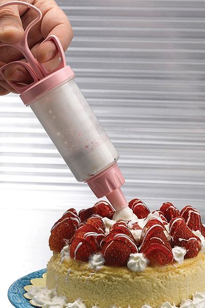 Gondol Cream Squeezing Pump Set Practical Whipped Cream Squeezing Tool Juicer Pastry Cake Decorating Apparatus Syringe