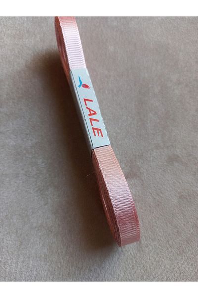 yörük tuhafiye 10 Meters Powder Grosgrain Ribbon - 1 cm One Ball