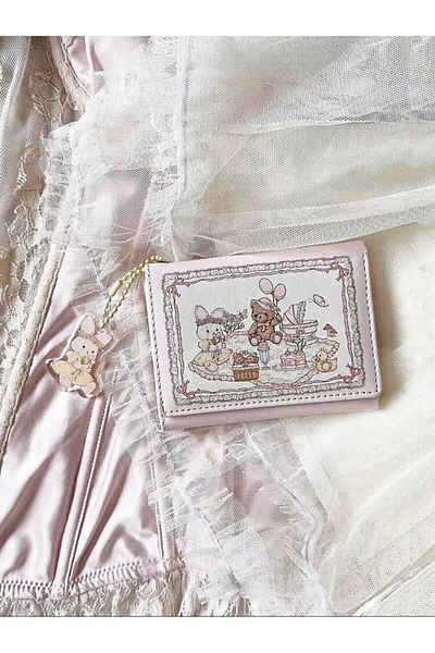 romwe Charm Coquette Rabbit Wallet