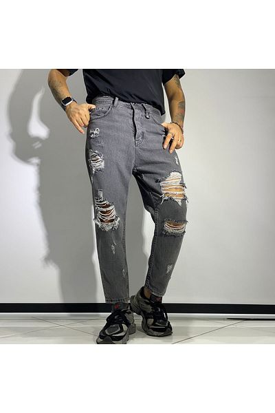 higo Boyfriend Jeans - Πολύ σχισμένο σχέδιο