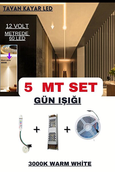 ankarateknik Tavan Akışkan Piksel Kayar Led Sistemi 12 Volt Kit / 5 Metre /30...