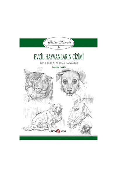 Beta Kitap Çizim Sanatı Serisi 9 - Evcil Hayvanların Çizimi