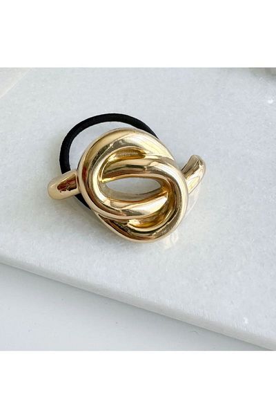 CanElif Accessories Elastic Metal Knot Buckle