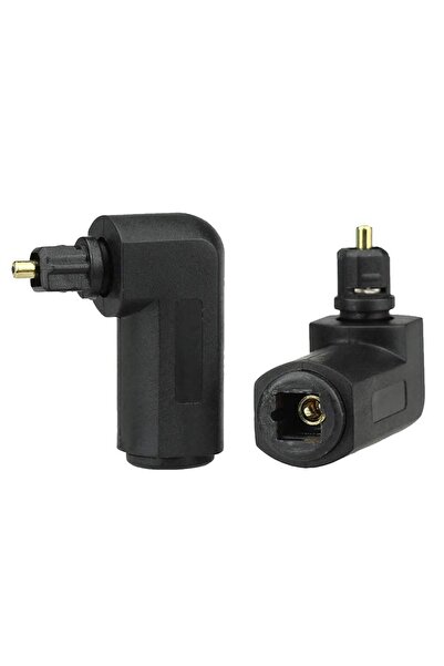 BK Teknoloji 90 Derece Dik Açı L Tipi Dirsek Toslink Fiber Optik Ses Adaptörü