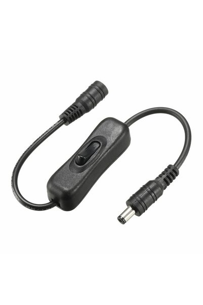 BK Teknoloji Açma Kapama Anahtarlı DC 5.5x2.1 mm Dişi-Erkek Güç Kablosu