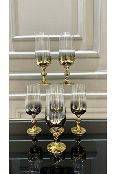 Bohemia Kristal Gold Kahve Yanı Su Bardağı 180cc