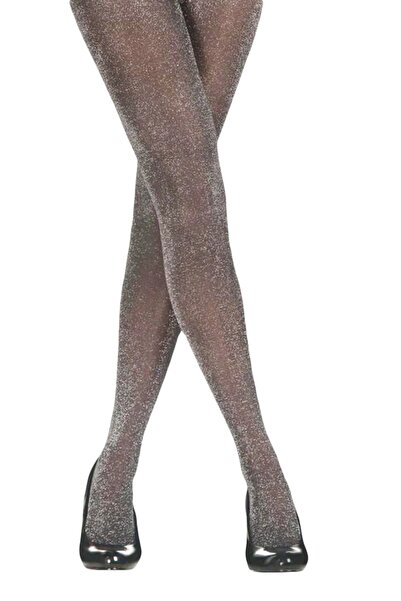 Bolero 2-Pack Women's Plain Glitter Anthracite Pantyhose