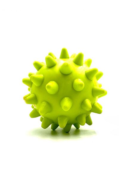 Tasma Market Teeth Scratching Prize with Green Bell - Placable Dog Ball Toy
