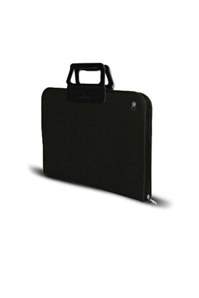 gebzeli Dikkat Jumbo Boy Proje Çantası Resim Çantası Çizim Çantası Askılı Siyah 55*75 Cm 50x70